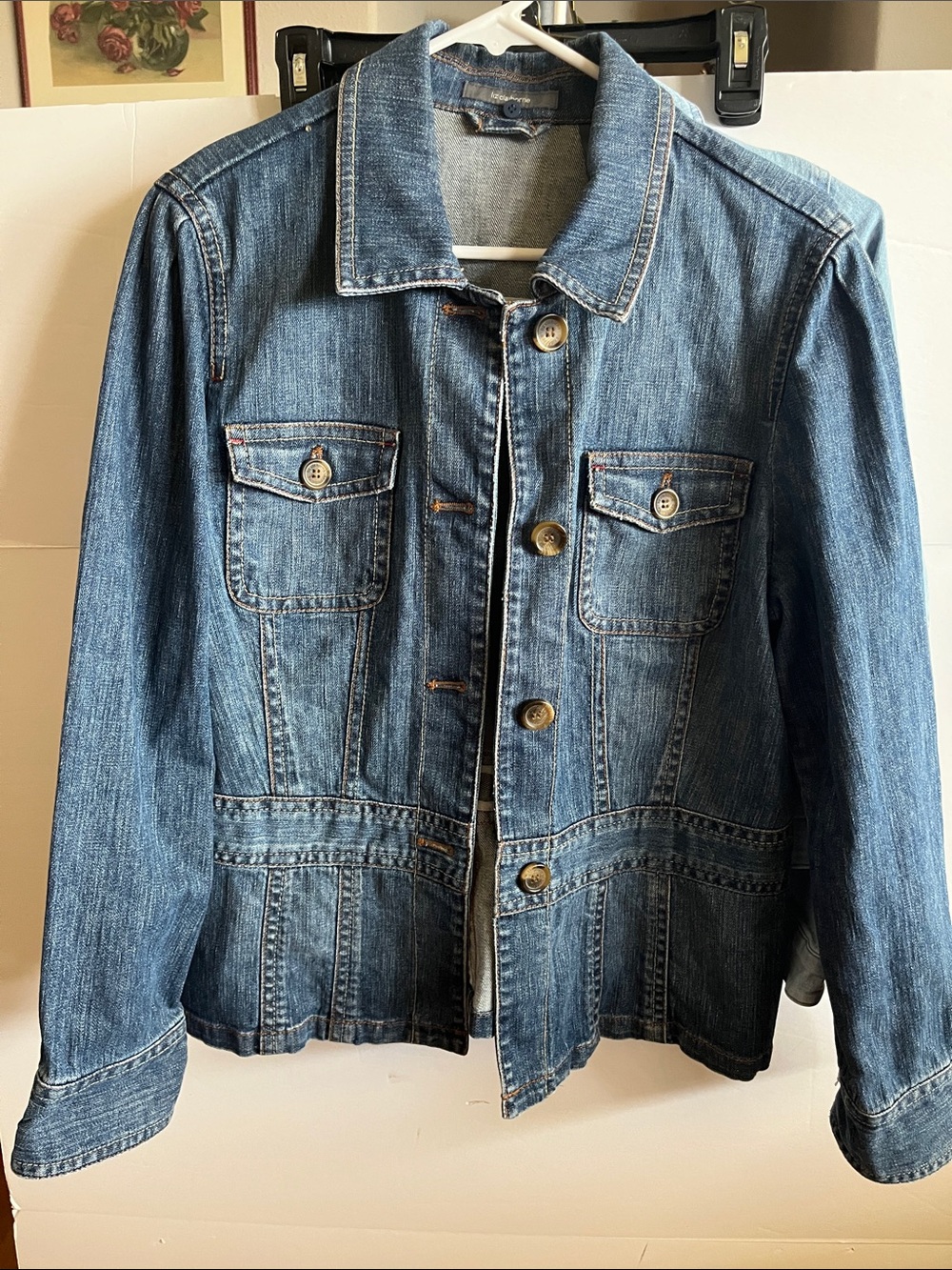 Safari style Liz Claiborne Jean jacket